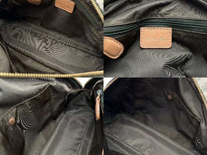 Christian Dior クリスチャンディオール トロッター ダブルサドルバッグ ハンドバッグ PZ0601 カーキ キャンバス 美品 中古 4b007327