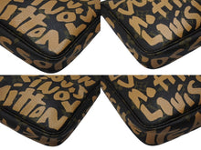 Load image into Gallery viewer, 極美品 LOUIS VUITTON ルイヴィトン ポシェットアクセソワ―ル アクセサリーポーチ M92193 モノグラム グラフィティ ベージュ PVC レザー 中古 4b007329