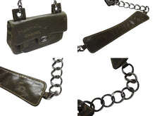 Load image into Gallery viewer, 極美品 CHANEL シャネル クルーズライン ワンショルダーバッグ 8番台 ココマーク カーフスキン オリーブ シルバー金具 中古 4b007332
