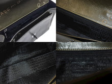 Load image into Gallery viewer, 極美品 CHANEL シャネル クルーズライン ワンショルダーバッグ 8番台 ココマーク カーフスキン オリーブ シルバー金具 中古 4b007332