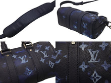 Load image into Gallery viewer, 極美品 LOUIS VUITTON ルイヴィトン 2WAY ウォーターカラー モノグラム ブルー キーポルXS ミニハンドバッグ M57844 中古 4b007334