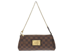 LOUIS VUITTON ルイヴィトン ダミエ エベヌ エヴァ ショルダーバッグ N55213 ブラウン ロゴ 斜め掛け 鞄 美品 中古 4b007339