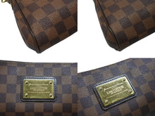 Load image into Gallery viewer, LOUIS VUITTON ルイヴィトン ダミエ エベヌ エヴァ ショルダーバッグ N55213 ブラウン ロゴ 斜め掛け 鞄 美品 中古 4b007339