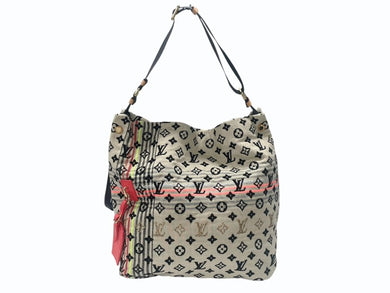 極美品 LOUIS VUITTON ルイヴィトン シュシュボヘミアン ショルダーバッグ M40359 モノグラムキャンバス ベージュ マルチカラー 中古 4b007341