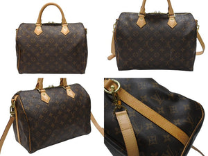 極美品 LOUIS VUITTON ルイヴィトン ショルダーバッグ 2way M41112 スピーディバンドリエール30 モノグラム 中古 4b007342