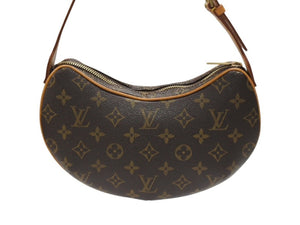 極美品 LOUIS VUITTON ルイヴィトン ワンショルダーバッグ ポシェットクロワッサン M51510 PVC ブラウン 中古 4b007343