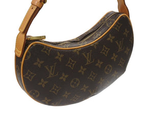 極美品 LOUIS VUITTON ルイヴィトン ワンショルダーバッグ ポシェットクロワッサン M51510 PVC ブラウン 中古 4b007343
