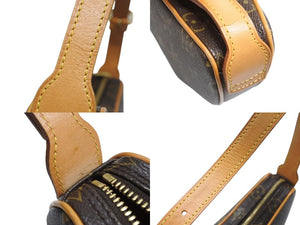 極美品 LOUIS VUITTON ルイヴィトン ワンショルダーバッグ ポシェットクロワッサン M51510 PVC ブラウン 中古 4b007343