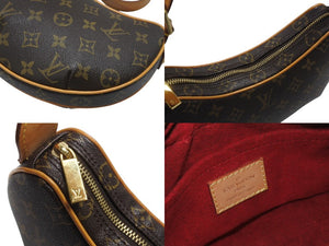極美品 LOUIS VUITTON ルイヴィトン ワンショルダーバッグ ポシェットクロワッサン M51510 PVC ブラウン 中古 4b007343