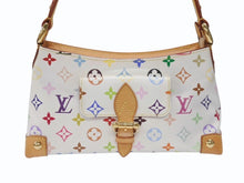 Load image into Gallery viewer, 極美品 LOUIS VUITTON ルイヴィトン エライザ ワンショルダーバッグ M40098 村上隆 ホワイト モノグラムマルチカラー 中古 4b007345