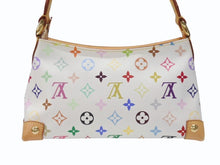 Load image into Gallery viewer, 極美品 LOUIS VUITTON ルイヴィトン エライザ ワンショルダーバッグ M40098 村上隆 ホワイト モノグラムマルチカラー 中古 4b007345