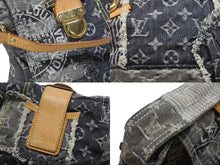 Load image into Gallery viewer, 極美品 LOUISVUITTON ルイヴィトン パッチワーク ポスティ メッセンジャーバッグ M95375 モノグラムデニム グレー 中古 4b007347
