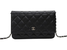Load image into Gallery viewer, 極美品 CHANEL シャネル クラシック マトラッセ チェーンウォレット ショルダーバッグ LGPCX2U6 キャビアスキン ブラック 中古 4b007350