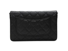 Load image into Gallery viewer, 極美品 CHANEL シャネル クラシック マトラッセ チェーンウォレット ショルダーバッグ LGPCX2U6 キャビアスキン ブラック 中古 4b007350
