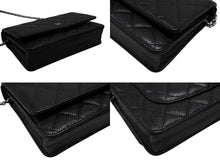 Load image into Gallery viewer, 極美品 CHANEL シャネル クラシック マトラッセ チェーンウォレット ショルダーバッグ LGPCX2U6 キャビアスキン ブラック 中古 4b007350