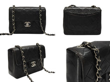 Load image into Gallery viewer, CHANEL シャネル ミニマトラッセ17 ショルダーバッグ ココマーク 4番台 ラムスキン ブラック シルバー金具 美品 中古 4b007351