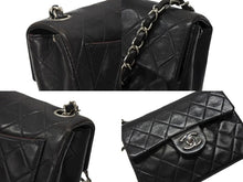 Load image into Gallery viewer, CHANEL シャネル ミニマトラッセ17 ショルダーバッグ ココマーク 4番台 ラムスキン ブラック シルバー金具 美品 中古 4b007351