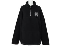 Load image into Gallery viewer, CHROME HEARTS クロムハーツ YKT U TARDY SWEEP HLF ZIP ダガーハーフジップフリース サイズXL ホースシュー ブラック 美品 中古 4b007355