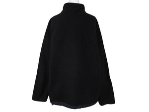 CHROME HEARTS クロムハーツ YKT U TARDY SWEEP HLF ZIP ダガーハーフジップフリース サイズXL ホースシュー ブラック 美品 中古 4b007355
