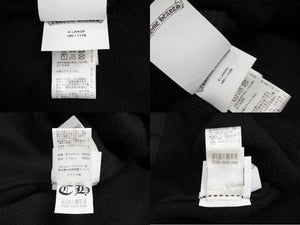 CHROME HEARTS クロムハーツ YKT U TARDY SWEEP HLF ZIP ダガーハーフジップフリース サイズXL ホースシュー ブラック 美品 中古 4b007355