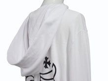 Load image into Gallery viewer, CHROME HEARTS クロムハーツ クロスプリント プルオーバーフーディー パーカー サイズS ホワイト 美品 中古 4b007357