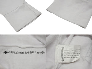 CHROME HEARTS クロムハーツ クロスプリント プルオーバーフーディー パーカー サイズS ホワイト 美品 中古 4b007357