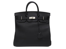 Load image into Gallery viewer, 新品同様 オーダー品 HERMES エルメス ハンドバッグ オータクロア40 ブラック Y刻印 トゴ マット金具 中古 4b007362