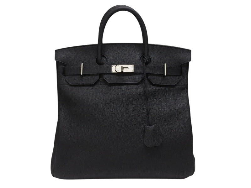 Hermes アンタンポレル 36 Auth HERMES Oran H241060Z Blue Claire Denim Leather Women's