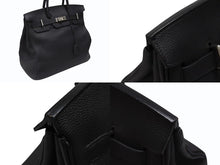 Load image into Gallery viewer, 新品同様 オーダー品 HERMES エルメス ハンドバッグ オータクロア40 ブラック Y刻印 トゴ マット金具 中古 4b007362