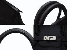 Load image into Gallery viewer, 新品同様 オーダー品 HERMES エルメス ハンドバッグ オータクロア40 ブラック Y刻印 トゴ マット金具 中古 4b007362