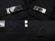 Load image into Gallery viewer, 新品同様 オーダー品 HERMES エルメス ハンドバッグ オータクロア40 ブラック Y刻印 トゴ マット金具 中古 4b007362