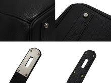 Load image into Gallery viewer, 新品同様 オーダー品 HERMES エルメス ハンドバッグ オータクロア40 ブラック Y刻印 トゴ マット金具 中古 4b007362