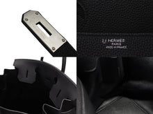 Load image into Gallery viewer, 新品同様 オーダー品 HERMES エルメス ハンドバッグ オータクロア40 ブラック Y刻印 トゴ マット金具 中古 4b007362