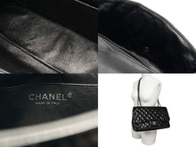 Load image into Gallery viewer, CHANEL シャネル デカマトラッセ30 Sフラップ Wチェーンショルダーバッグ 19番台 A58600 パテントレザー ブラック 美品 中古 4b007364