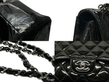Load image into Gallery viewer, CHANEL シャネル デカマトラッセ30 Sフラップ Wチェーンショルダーバッグ 19番台 A58600 パテントレザー ブラック 美品 中古 4b007364