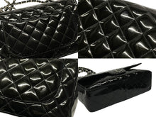 Load image into Gallery viewer, CHANEL シャネル デカマトラッセ30 Sフラップ Wチェーンショルダーバッグ 19番台 A58600 パテントレザー ブラック 美品 中古 4b007364