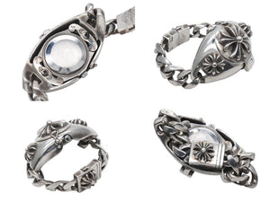 CHROME HEARTS クロムハーツ x ROLEX ロレックス エアキング Ref.5500 CHプラスクラシックリンク ウォッチブレスレット 美品 中古 4b007367