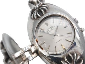 CHROME HEARTS クロムハーツ x ROLEX ロレックス エアキング Ref.5500 CHプラスクラシックリンク ウォッチブレスレット 美品 中古 4b007367
