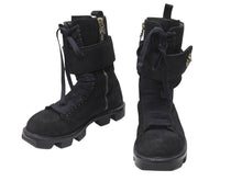 Load image into Gallery viewer, 極美品 CHROME HEARTS クロムハーツ x RICK OWENS リックオウエンス アーミーブーツ サイズ43 ダガージップ CHプラス装飾 中古 4b007369