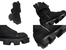 Load image into Gallery viewer, 極美品 CHROME HEARTS クロムハーツ x RICK OWENS リックオウエンス アーミーブーツ サイズ43 ダガージップ CHプラス装飾 中古 4b007369