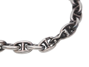 HERMES エルメス ヴィンテージ シェーヌダンクルTPM ブレスレット 29コマ 重量約14.2g 全長約19cm シルバー925 美品 中古 4b007371