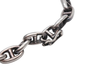 HERMES エルメス ヴィンテージ シェーヌダンクルTPM ブレスレット 29コマ 重量約14.2g 全長約19cm シルバー925 美品 中古 4b007371