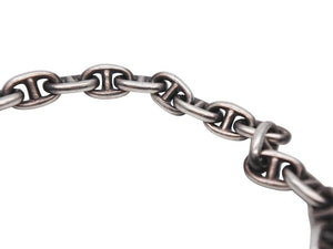 HERMES エルメス ヴィンテージ シェーヌダンクルTPM ブレスレット 29コマ 重量約14.2g 全長約19cm シルバー925 美品 中古 4b007371