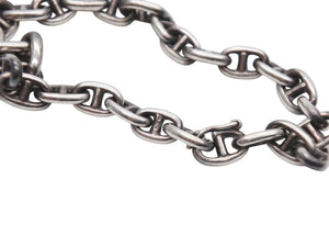 HERMES エルメス ヴィンテージ シェーヌダンクルTPM ブレスレット 29コマ 重量約14.2g 全長約19cm シルバー925 美品 中古 4b007371