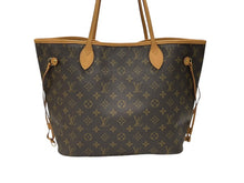Load image into Gallery viewer, 極美品 LOUIS VUITTON ルイヴィトン モノグラム ネヴァーフルMM トートバッグ M40156 ブラウン PVC ヌメ革 ゴールド金具 中古 4b007378