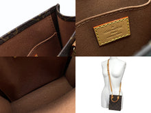 Load image into Gallery viewer, 極美品 LOUIS VITTON ルイヴィトン プティットサックプラ ハンドバッグ 2WAY M69442 モノグラム ブラウン ゴールド金具 中古 4b007379
