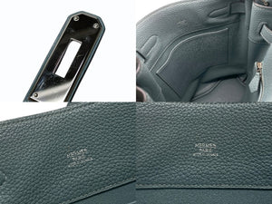 極美品 HERMES エルメス ソーケリー22 ショルダーバッグ □M刻印 トリヨンクレマンス ブルーリン パラジウム金具 中古 4b007385