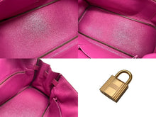 Load image into Gallery viewer, HERMES エルメス ショルダーバーキン ハンドバッグ トリヨンクレマンス トスカ パープル □P刻印 SV金具 2009年 ゴルチェ期 美品 中古 4b007386