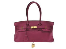 Load image into Gallery viewer, HERMES エルメス ショルダーバーキン ハンドバッグ トリヨンクレマンス トスカ パープル □P刻印 SV金具 2009年 ゴルチェ期 美品 中古 4b007386