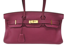 Load image into Gallery viewer, HERMES エルメス ショルダーバーキン ハンドバッグ トリヨンクレマンス トスカ パープル □P刻印 SV金具 2009年 ゴルチェ期 美品 中古 4b007386